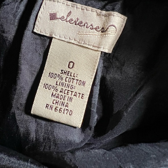 Anthropologie Elevenses Black‎ Skirt- 0 - Picture 5 of 8